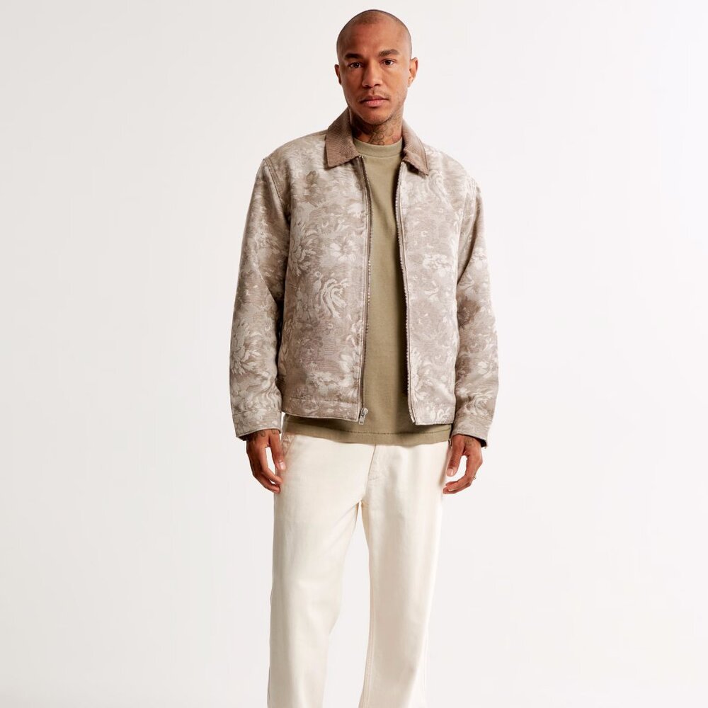 Ambercrombie & Fitch Jacquard Floral Jacket